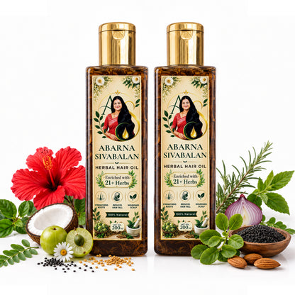 Herbal Hair Oil 2 x 200ml pack (400 ml)