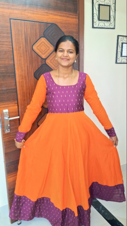 Orange Kurthi long sleve